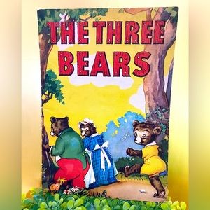 THE THREE BEARS VTG 1949 CLASSIC STORYBOOK WHITMAN GREAT COLORED ILLUSTRATIONS